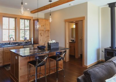 maple wood matte finished kitchen
